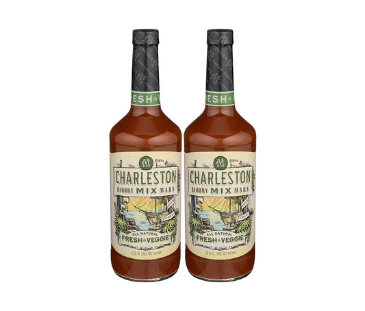 Charleston Mix Bloody Mary Cocktail Mix, 2-Pack, Fresh and Veggie, 32 Fl Oz, 2-Pack