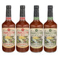 Charleston Mix Bloody Mary Cocktail Mix, 4-Pack, Bold & Spicy, Fresh & Veggie, 32 Fl Oz, 2 of Each, 4-pack